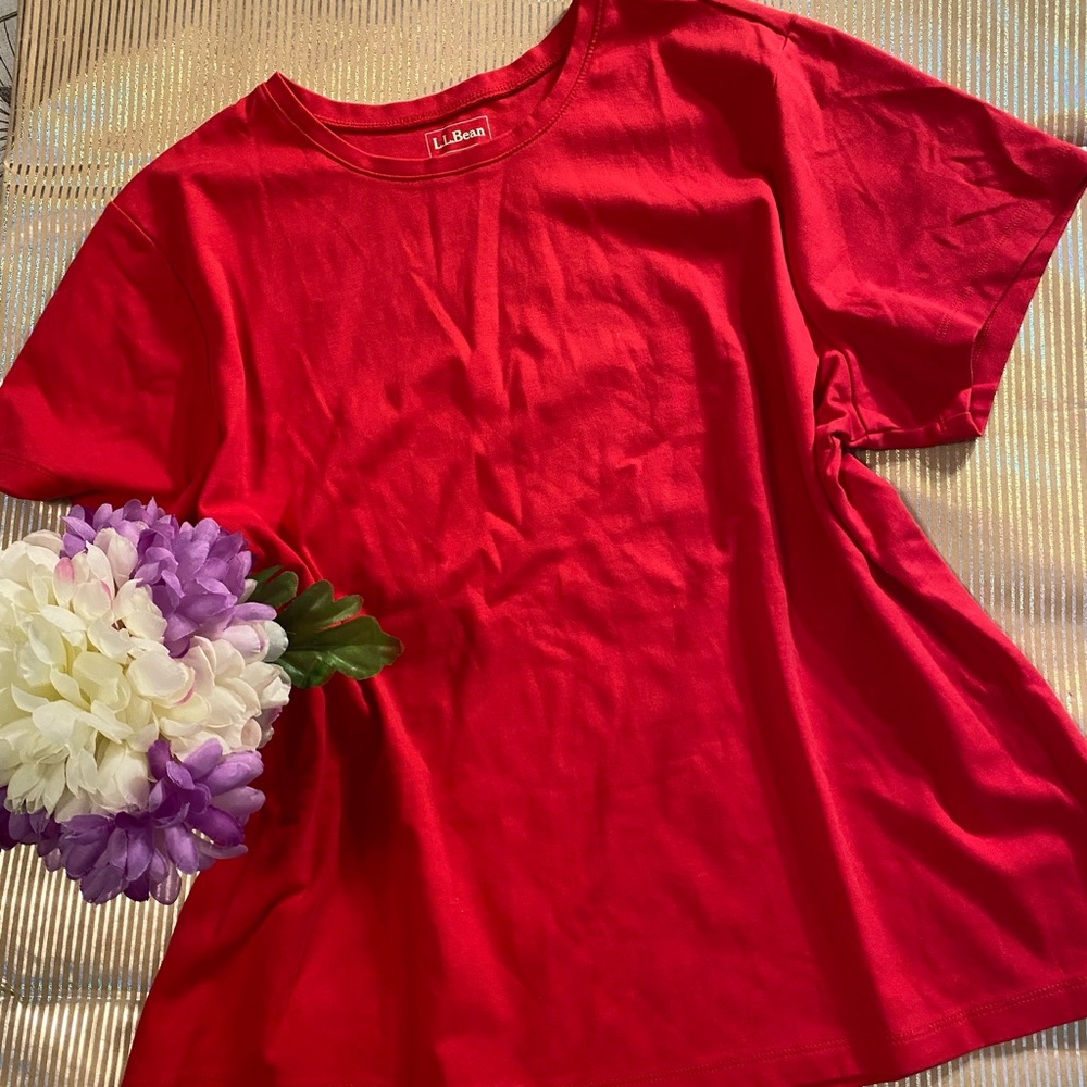 L.L.Bean Red Tee